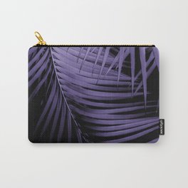 Palm Leaves Ultra Violet Vibes #1 #tropical #decor #art #society6 Carry-All Pouch | Interior Design, Digital, Nature, Tropical Leaves, Palm Tree Fronds, Botanical, Purple, Color, Digital Manipulation, Foliage 