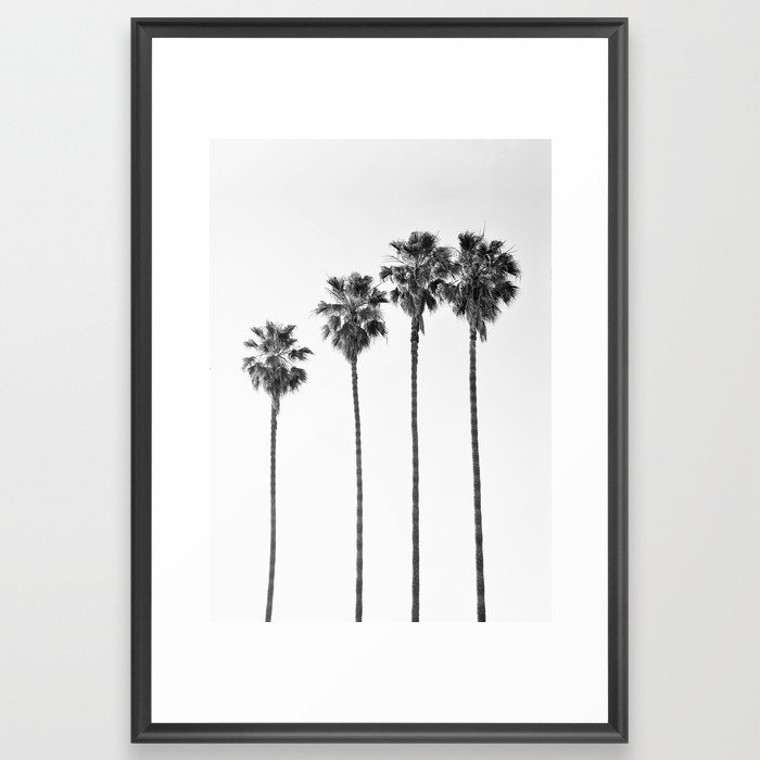 Four Palm Trees Framed Art Print