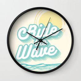 Ride the Wave Wall Clock