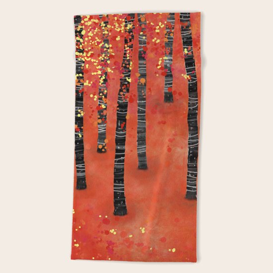 Birches Beach Towel