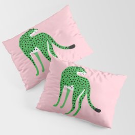 The Stare 2: Tropical Green Cheetah Edition Pillow Sham