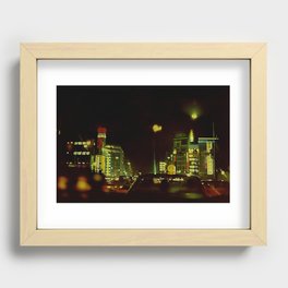 Japanese Cityscape- Retro 1980s Recessed Framed Print