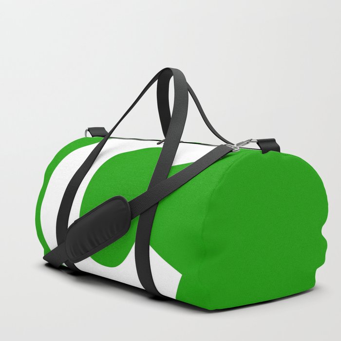 letter C (White & Green) Duffle Bag
