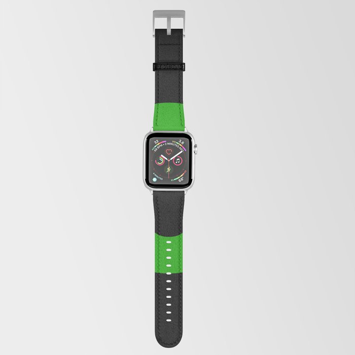 letter O (Green & Black) Apple Watch Band