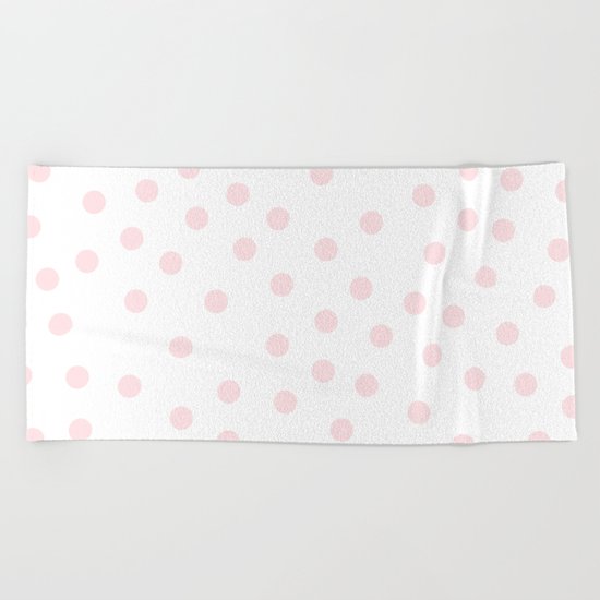 Simply Dots in Pink Flamingo Beach Towel