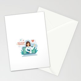 Happy Valentines day for Doctors Stationery Card