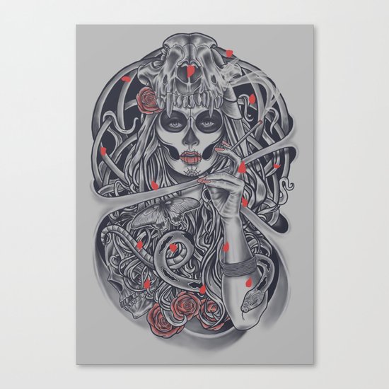 Madame Death Canvas Print