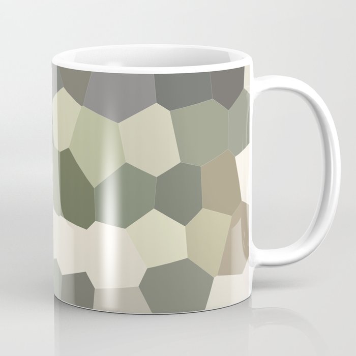 Green Geometric Abstract Coffee Mug