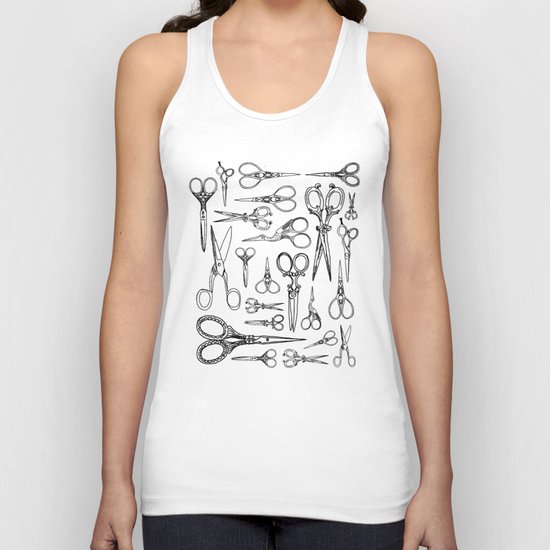 Scissors Unisex Tank Top