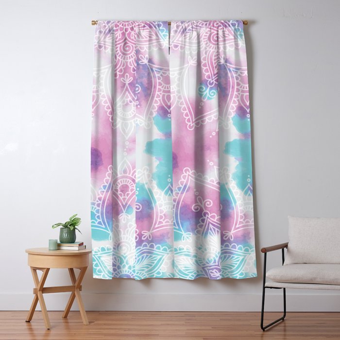 Henna Tie Dye Blackout Curtain By Casesbykate Society6