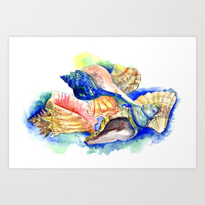 Beach Design Seashell Ocean Beach Seashell Artwork Beach House