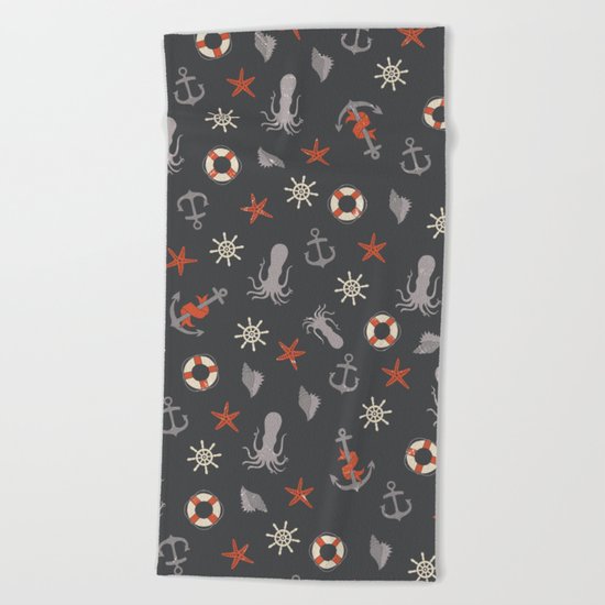 Nautical Beach Towel