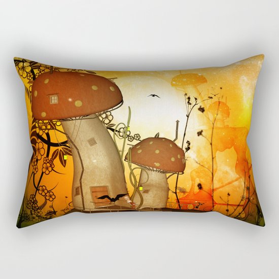 The fairy house in the night Rectangular Pillow