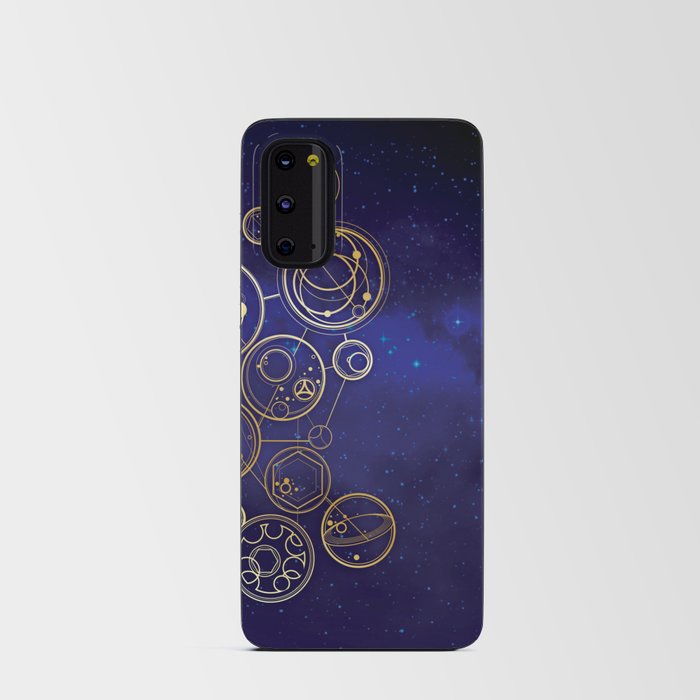 Gallifrey Gold Space Geometry Android Card Case