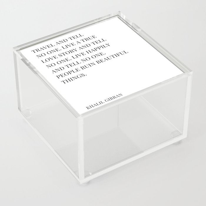 Khalil Gibran quote  Acrylic Box