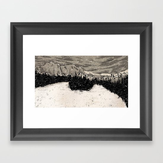 Winter Scene Framed Art Print