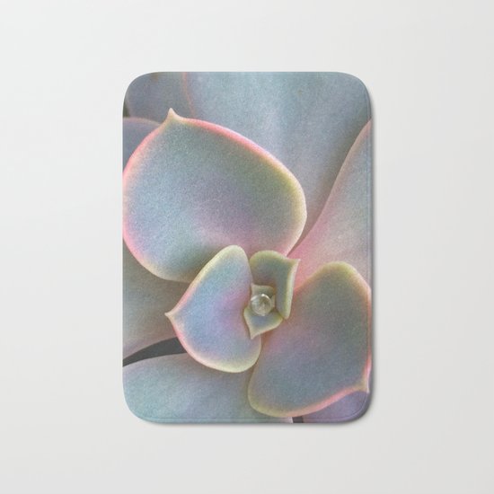Succulent Dew Drop Bath Mat