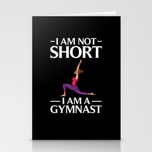 Gymnastic Tumbling Athletes Coach Gymnast Stationery Cards