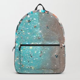 Beach Day Glitter Sparkles Backpack