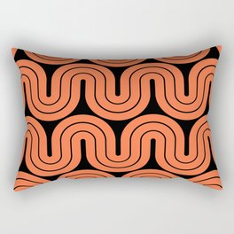 Retro Geometric Gradated Design 853 Rectangular Pillow