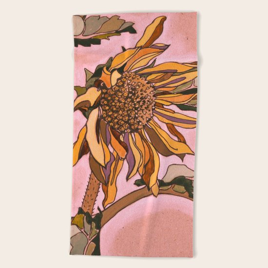 Sunflower Beach Towel