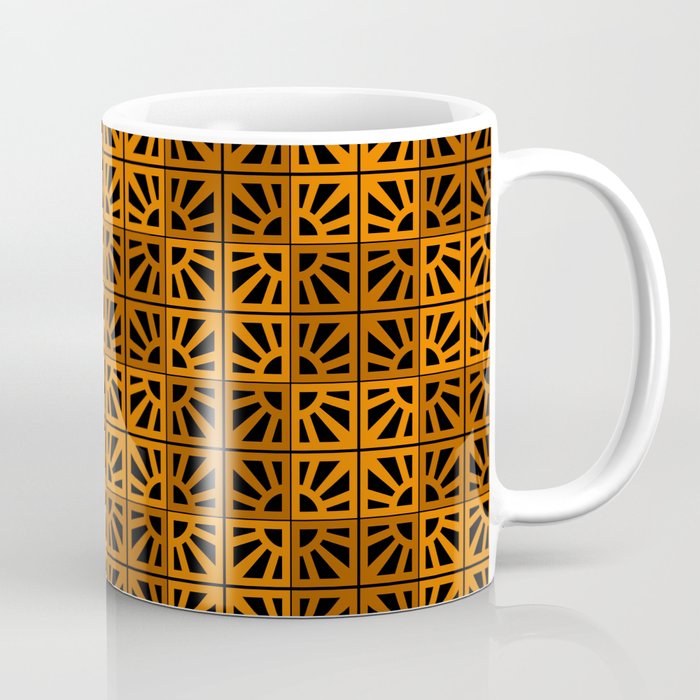 Breeze Block Eleven P Orange Blk Coffee Mug