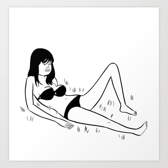 Down in the Park Art Print