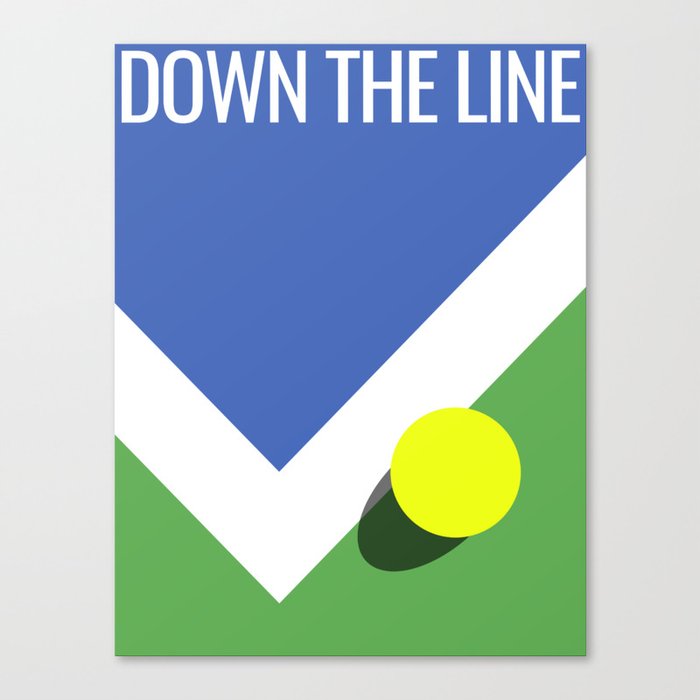 Tennis Player Open Fans | Down The Line | New York | US Canvas Print