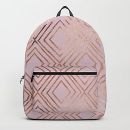 Elegant pink gold geometrical argyle gradient Backpack | Elegantpattern, Gradientpattern, Geometricalpattern, Geometrical, Geometric, Argyle, Gold, Elegantdiamond, Pink, Artistic 