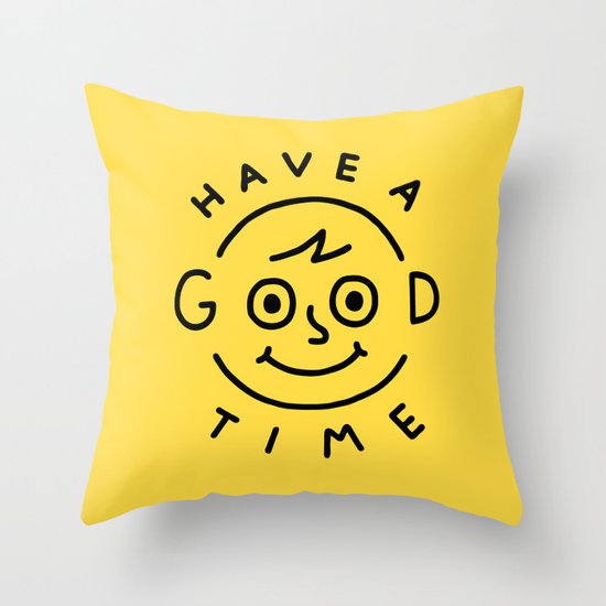 Good Times Throw Pillow