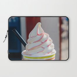 Soft serve colorful stripes in vanilla ice cream Laptop Sleeve