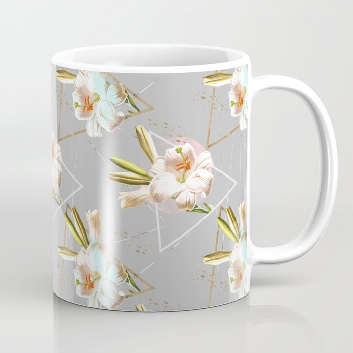 Botanical blooming with geometric 02 Coffee Mug