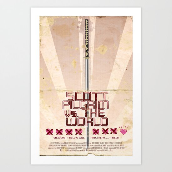 Scott Pilgrim Vs. The World Art Print