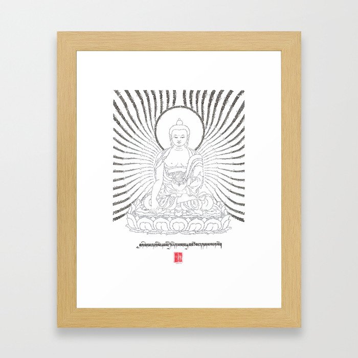 Lanameypey Toenpa - The Supreme Buddha Framed Art Print