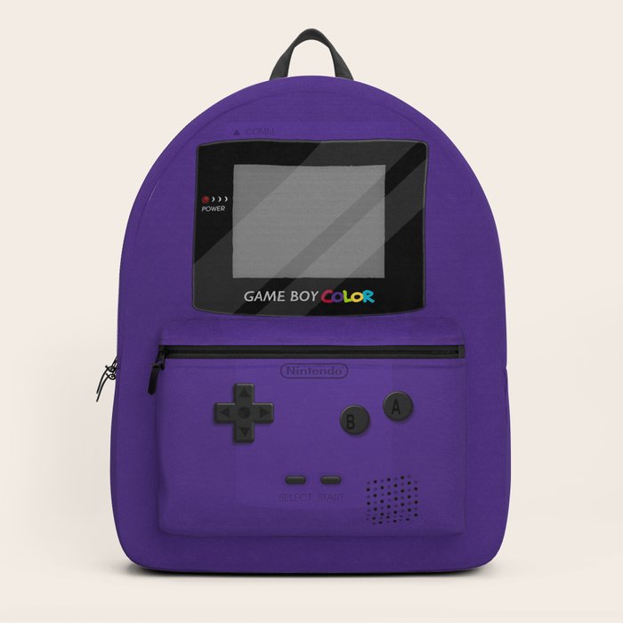 Get Wallpaper Gameboy Color Purple Backpack By Katymakesthings Society6 For Android