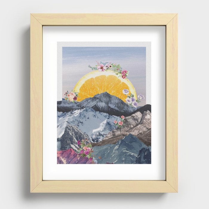 Lemons Recessed Framed Print