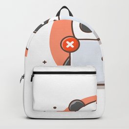 Cute Panda Forgot Password Vector Icon Illustration Backpack