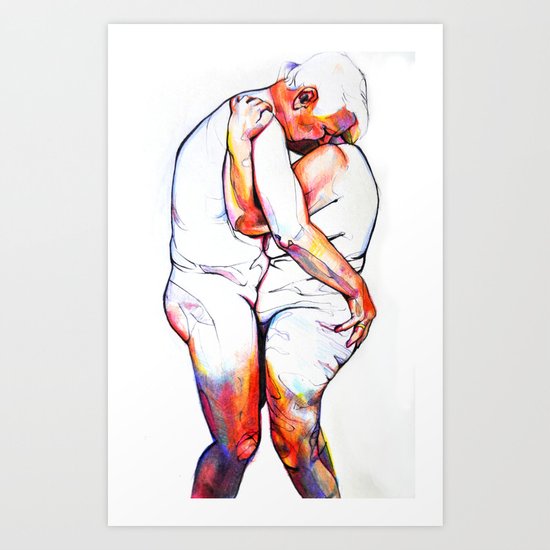 Lovers Art Print