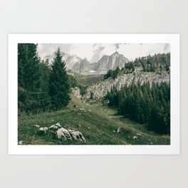 Peaceful Mountains | Landscape Photography Alps | Print Art Art Print