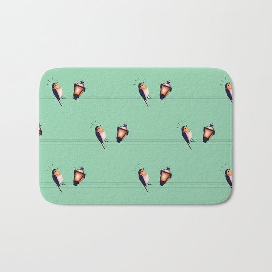 Feeling Wired (Pattern) Bath Mat