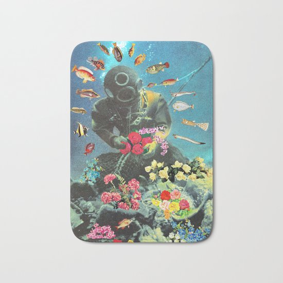 Underwater Flora Bath Mat