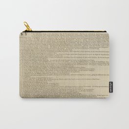 United States Declaration of Independence (Dunlap Broadside Print Copy, 1776) Carry-All Pouch | Revolution, Usa, Us, Antique, Foundingfathers, Billofrights, Broadside, Print, Graphicdesign, Constitution 