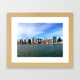 NYC Skyline from Long Island City Framed Art Print