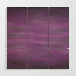 Abstract Watercolor Blend 12 Black, Gray and Purple Graphic Design Wood Wall Art