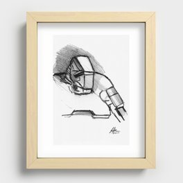 Warbot Sketch #060 Recessed Framed Print