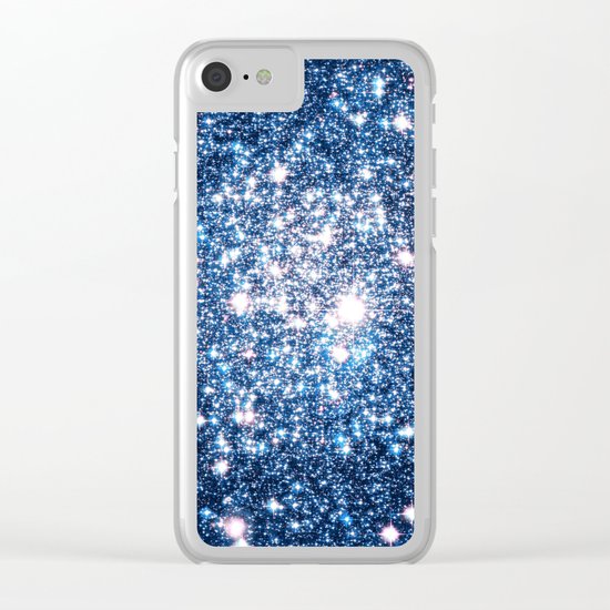 Galaxy Stars: Riverside Blue Clear iPhone Case