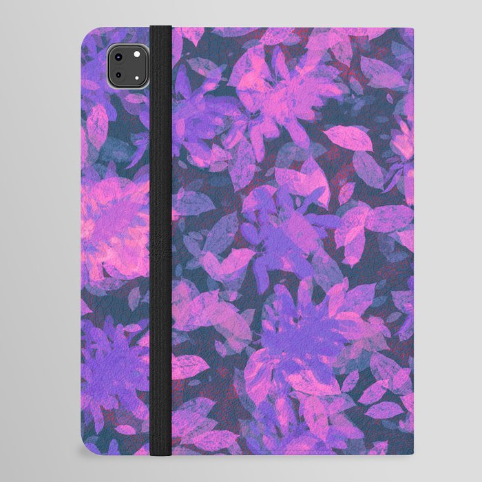 Ethereal Flowers Pink and Purple  iPad Folio Case
