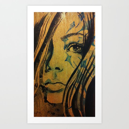 Azurite Art Print