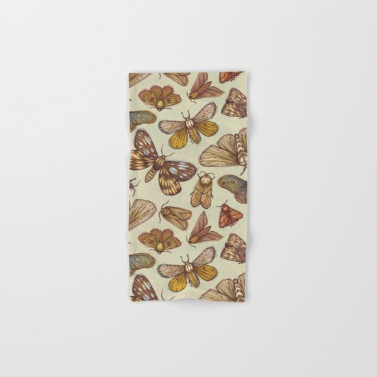 Moth Pattern Hand & Bath Towel