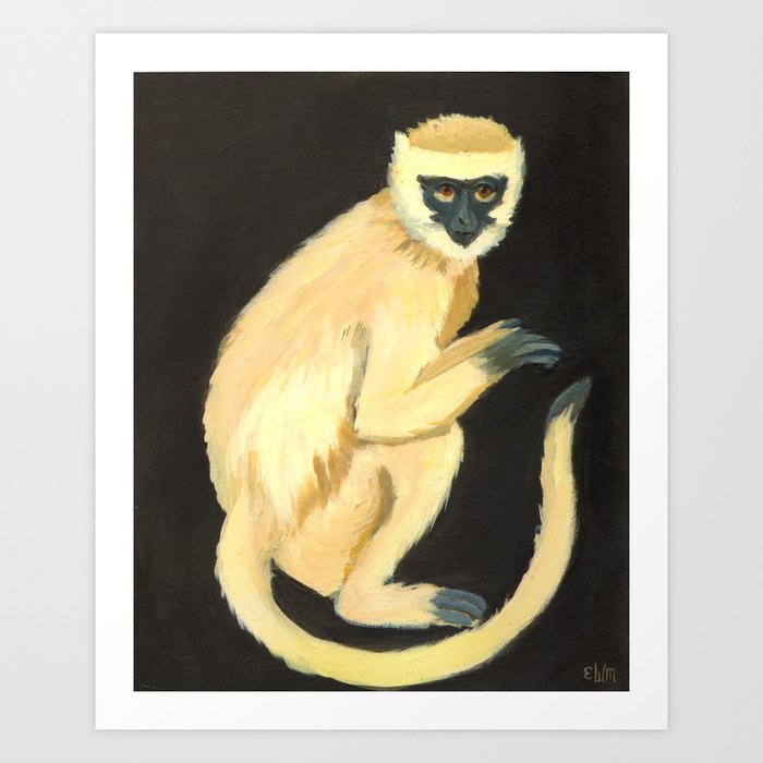 A Monkey Art Print
